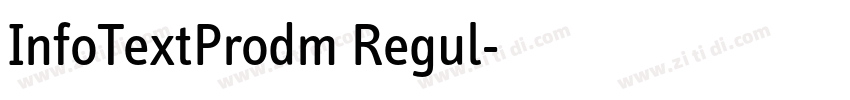 InfoTextProdm Regul字体转换